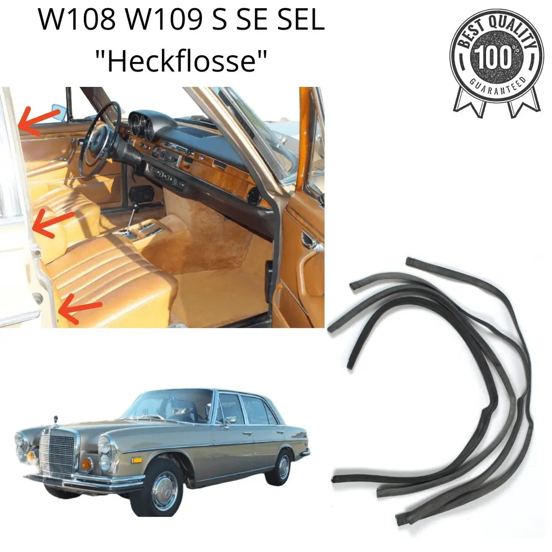 W108 W109 S SE SEL Abdichtung Mittelsäule 4 teilig NEU