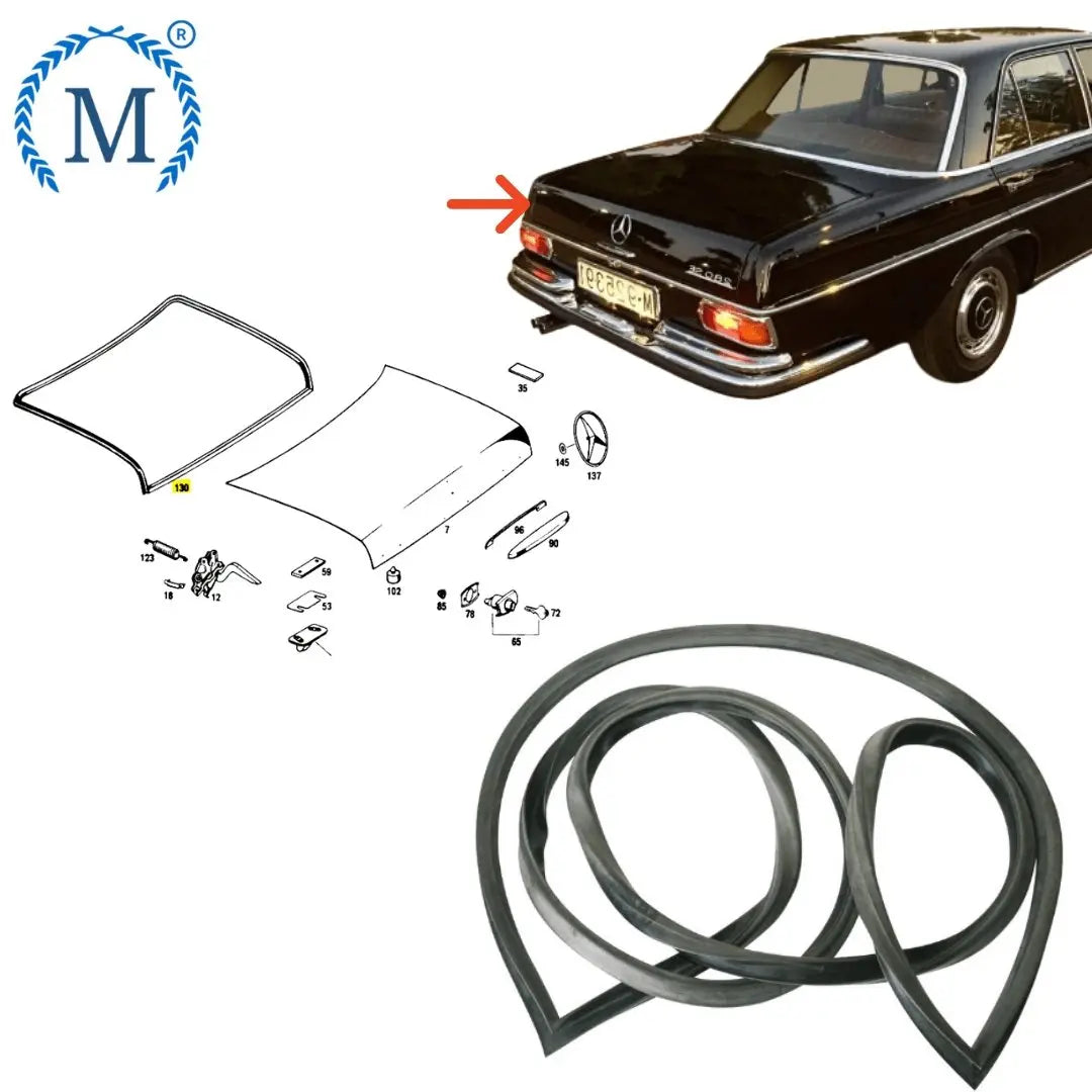 W108 W109 S SE SEL Boot/ Tailgate Seal Nuevo