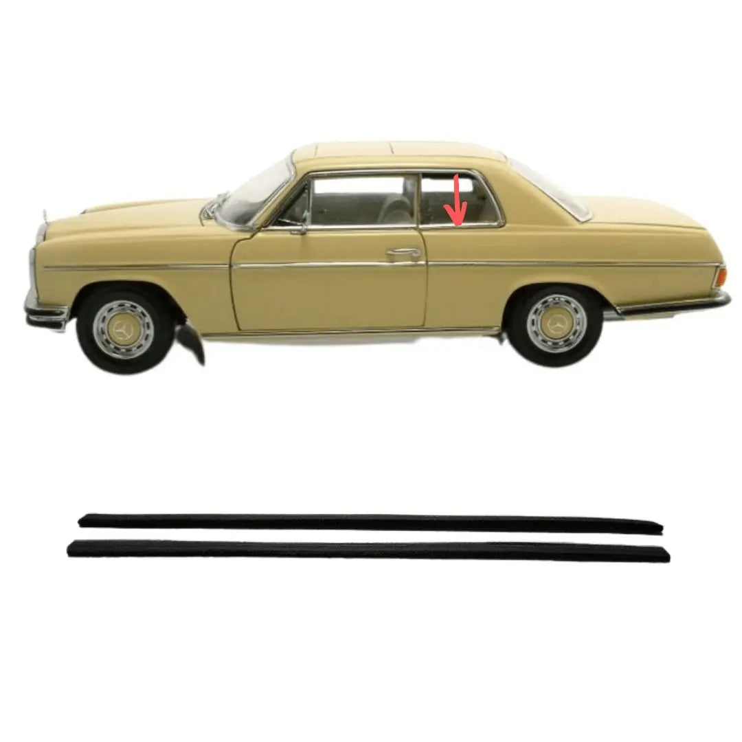 W114 Coupé sealing rails side window inside/outside right/left NEW