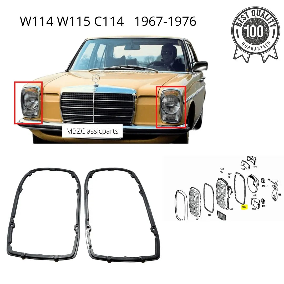 W114 W115 1967 - 1976 Headlight sealing SET