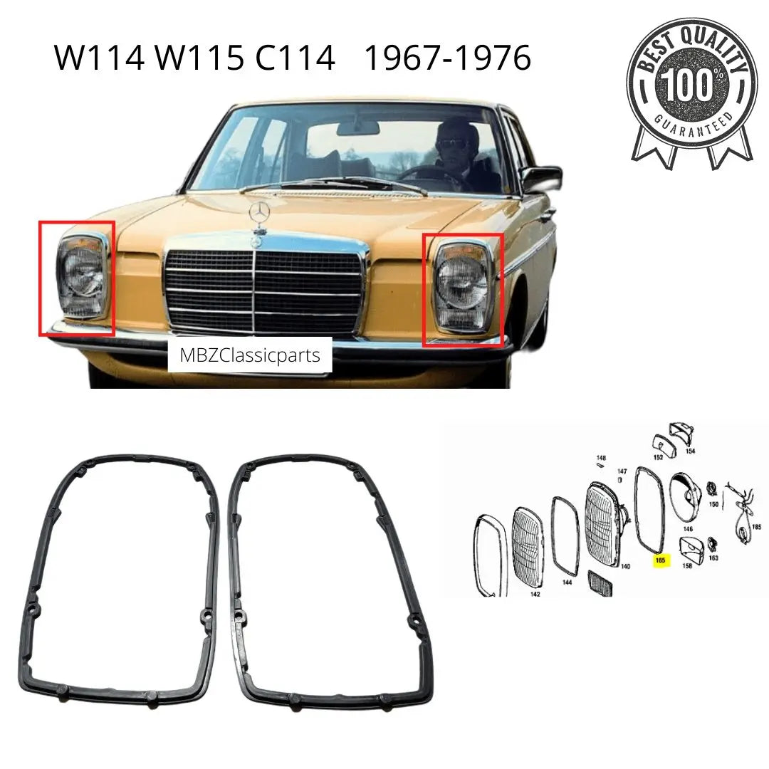 W114 W115 1967 - 1976 Uszczelnienie reflektora przedniego SET