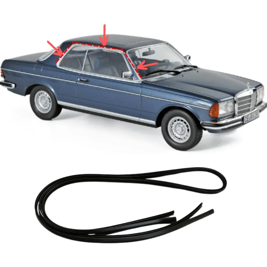 W123 Coupé Abdeckung Regenleiste Neu