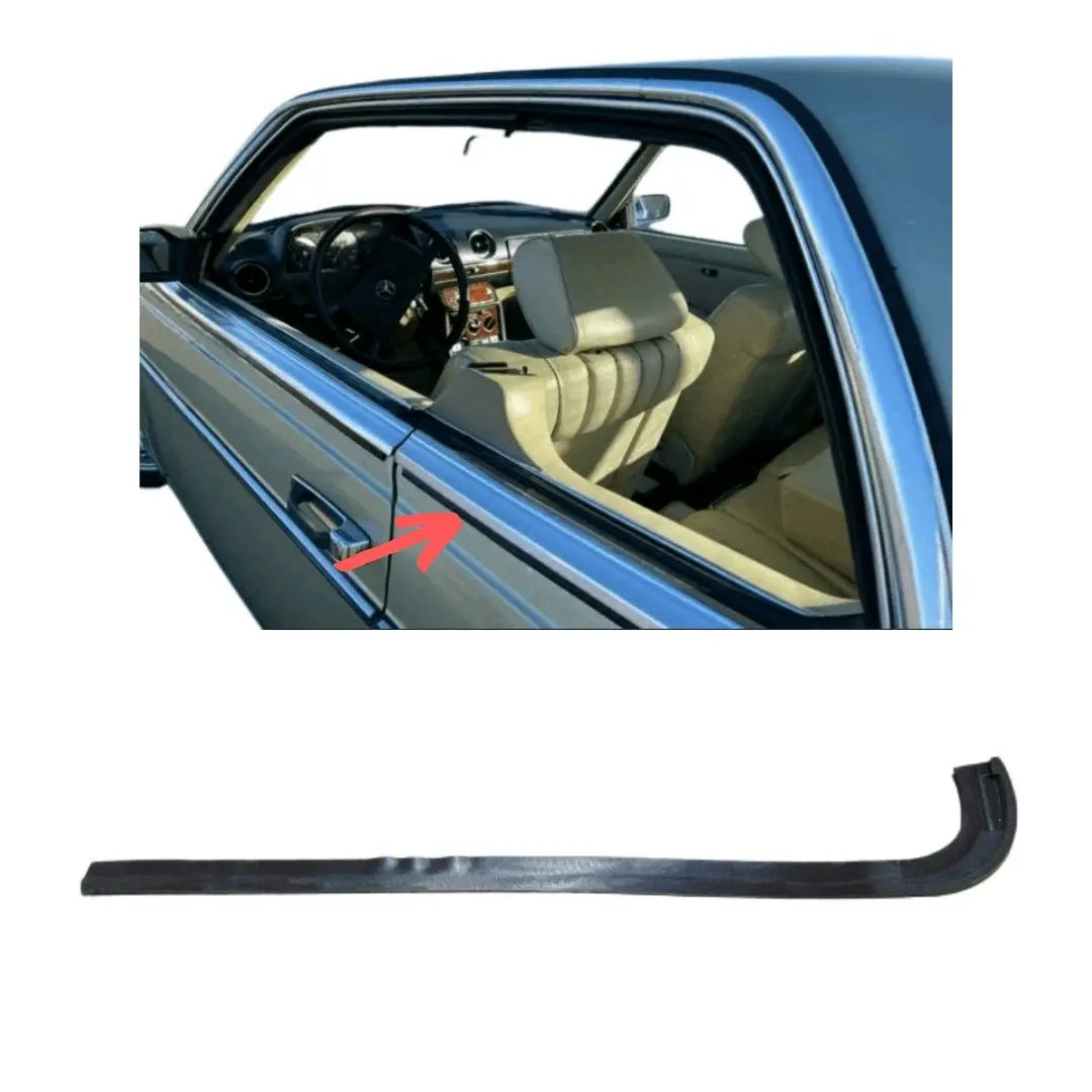 W123 Coupé drip moulding rear window left new