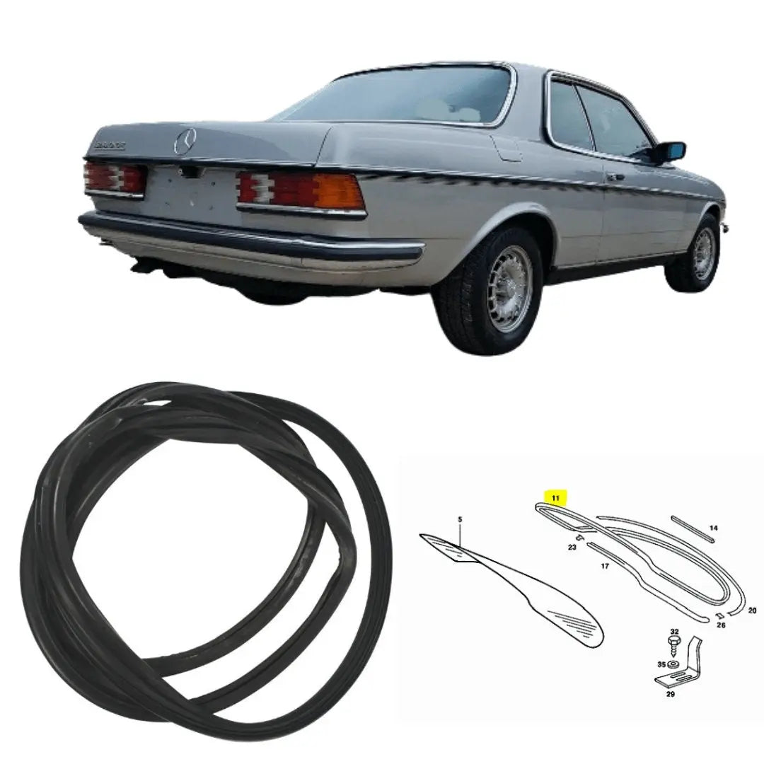 W123 Coupé Rear Window Gasket New