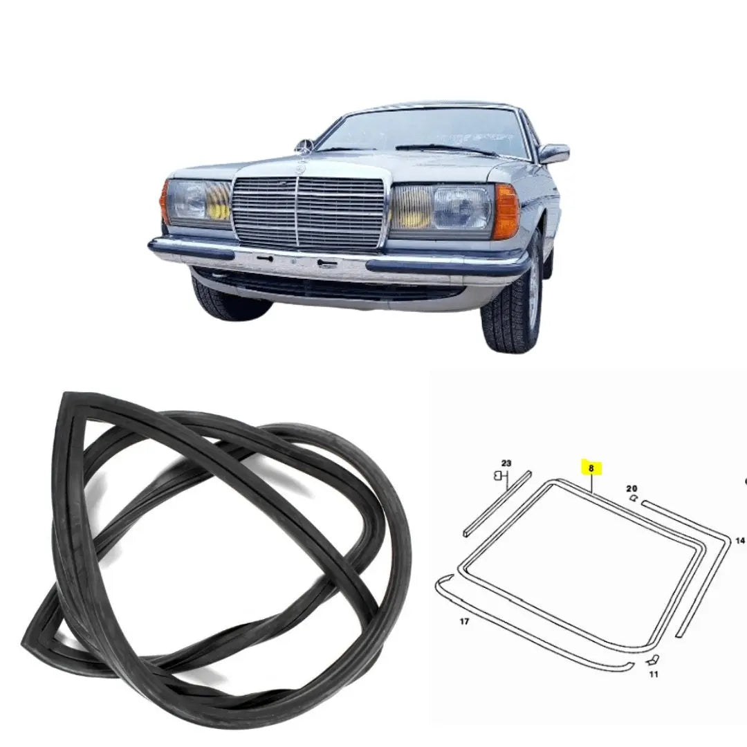 W123 Coupé Windschutzscheiben Abdichtung NEU