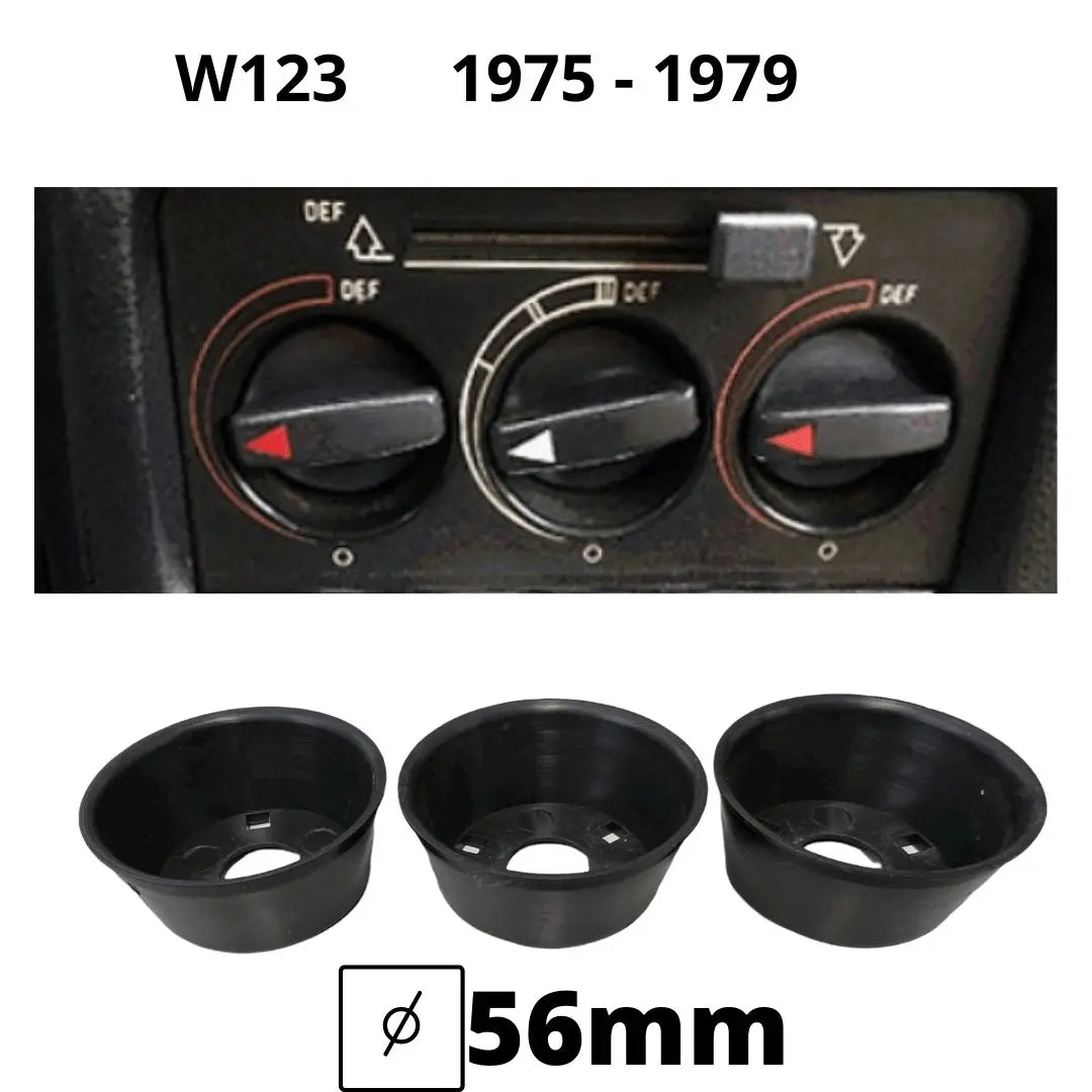 W123 conchas interruptor del calentador de tres partes 1975-1979