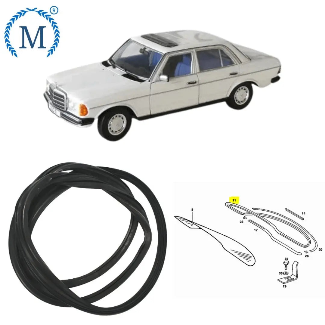 Sello de la ventana trasera del W123 Sedan Nuevo