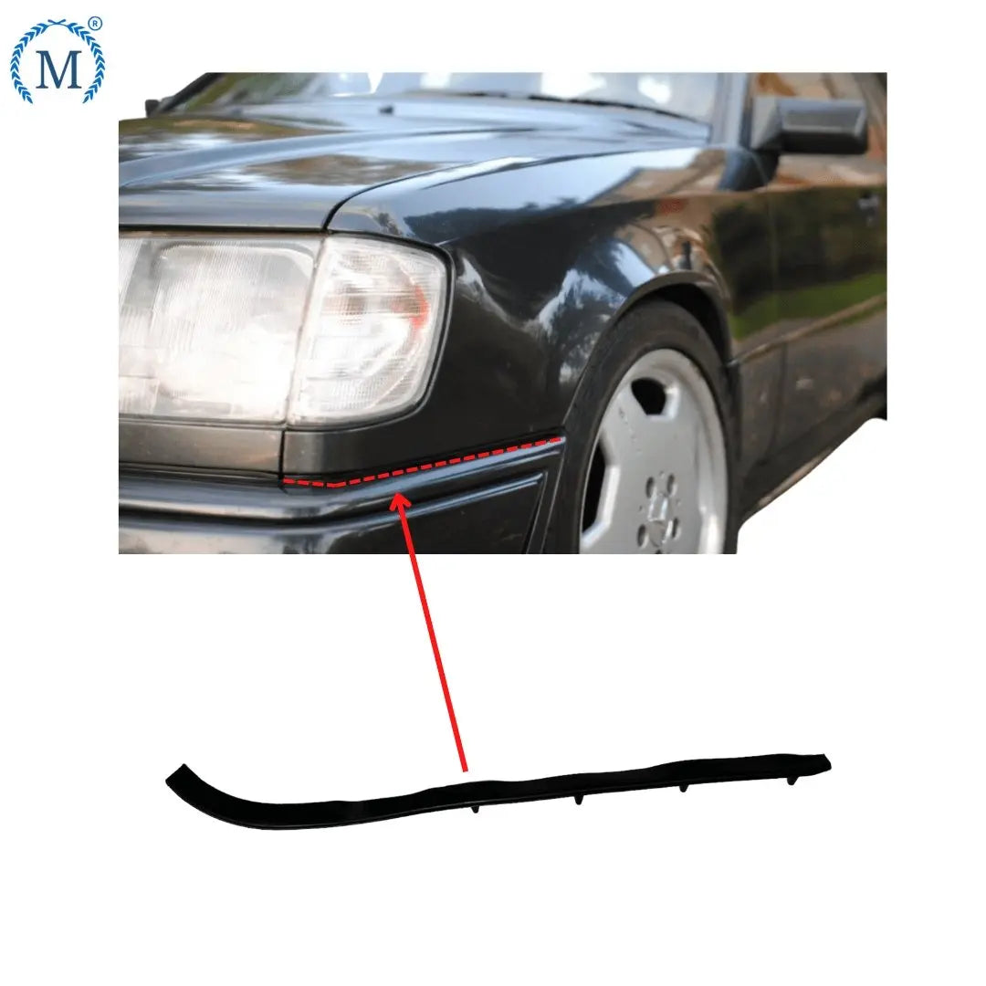 W124 Afdichting tussen spatbord en bumper links NIEUW