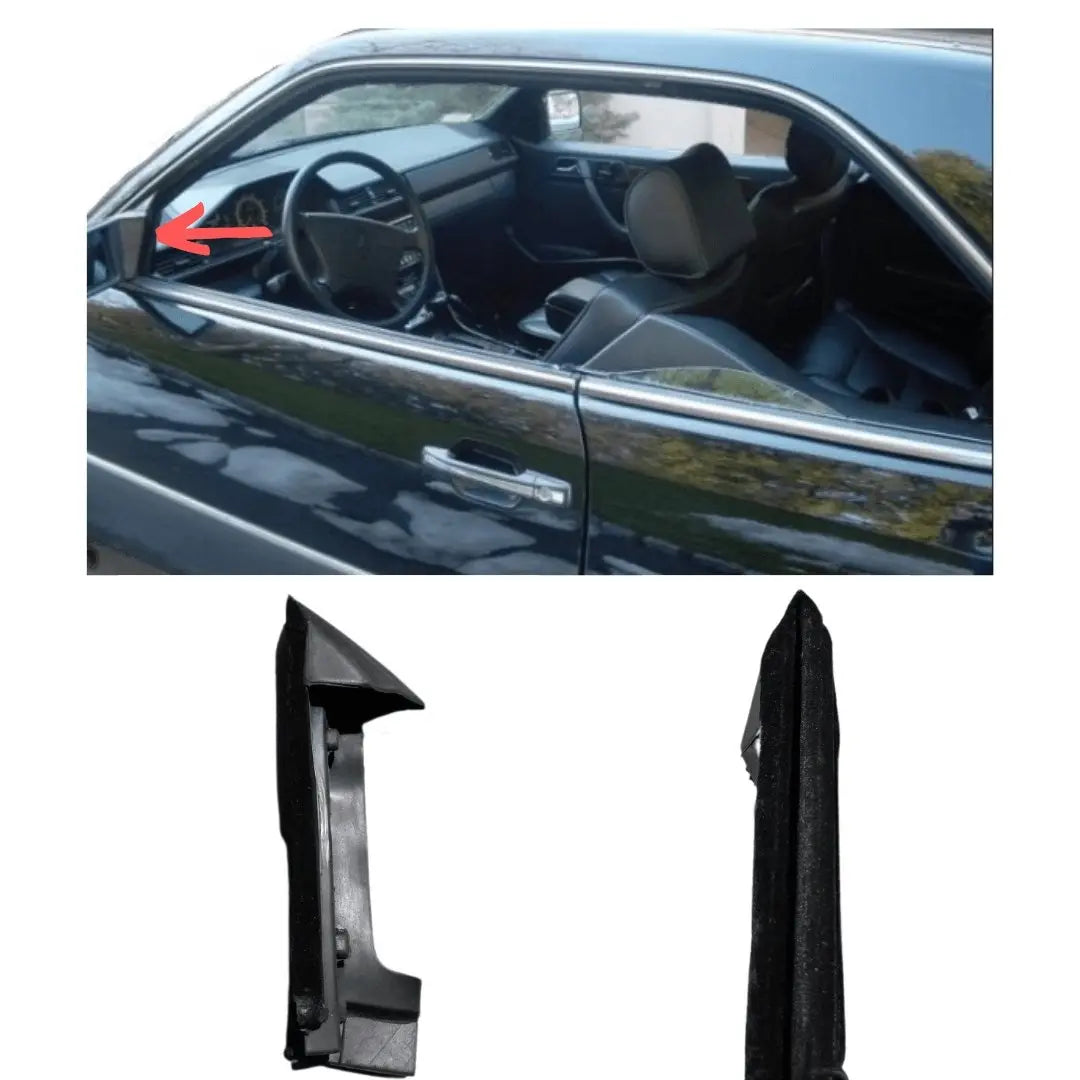 W124 Coupé/ Guia de janela conversível à esquerda NOVO