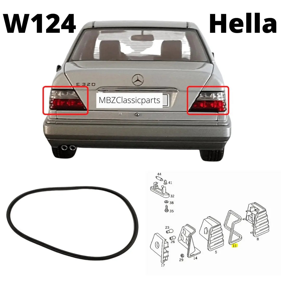 W124 anel de selagem de luz traseira "HELLA" NOVO