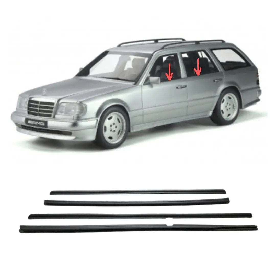 W124 T-Model afdichtings rails SET buiten 4 delen nieuw