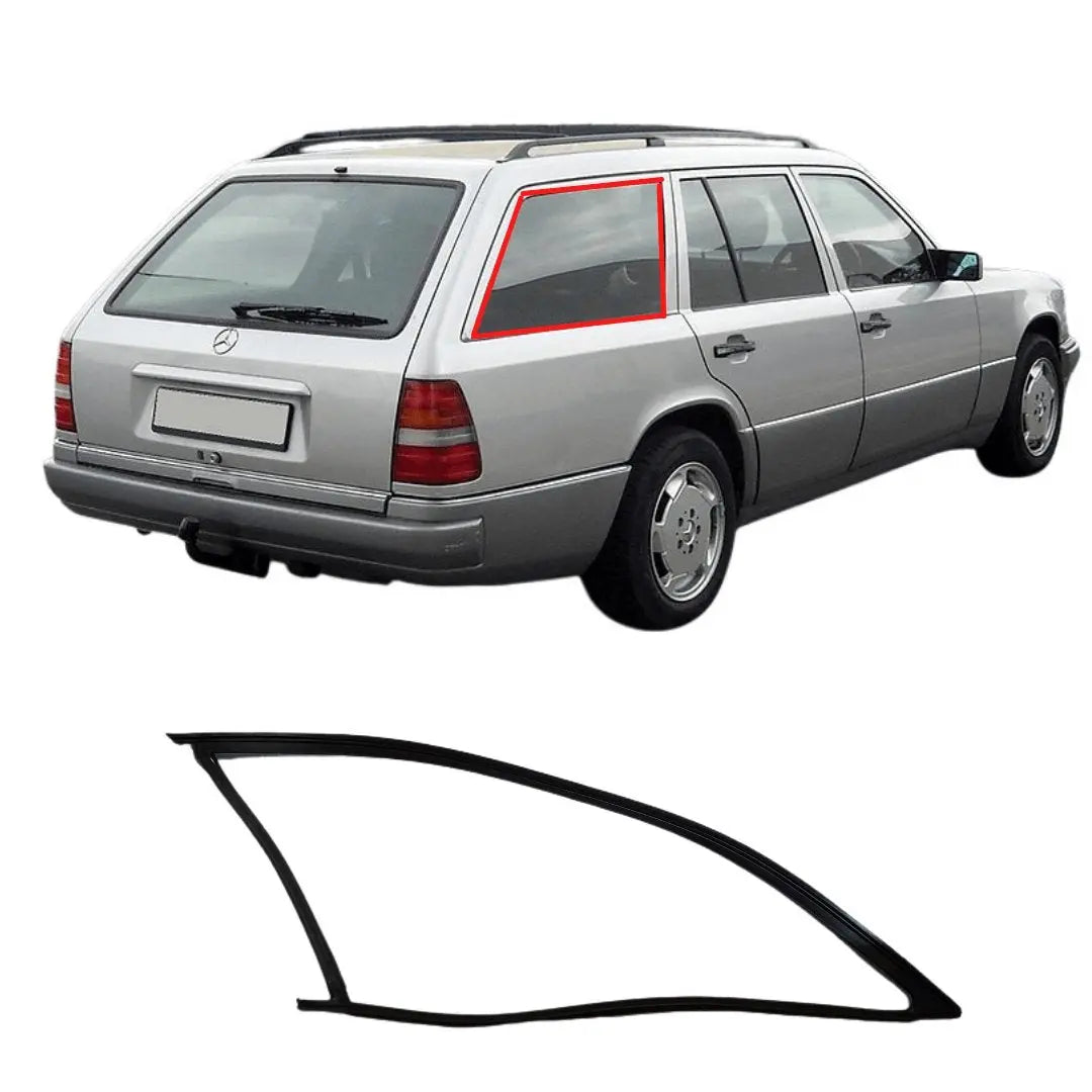 W124 Estate Pakking frame achterzijruit rechts Nieuw