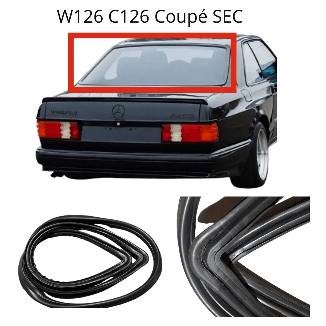 W126 Coupé SEC Guarnizione lunotto posteriore nuova