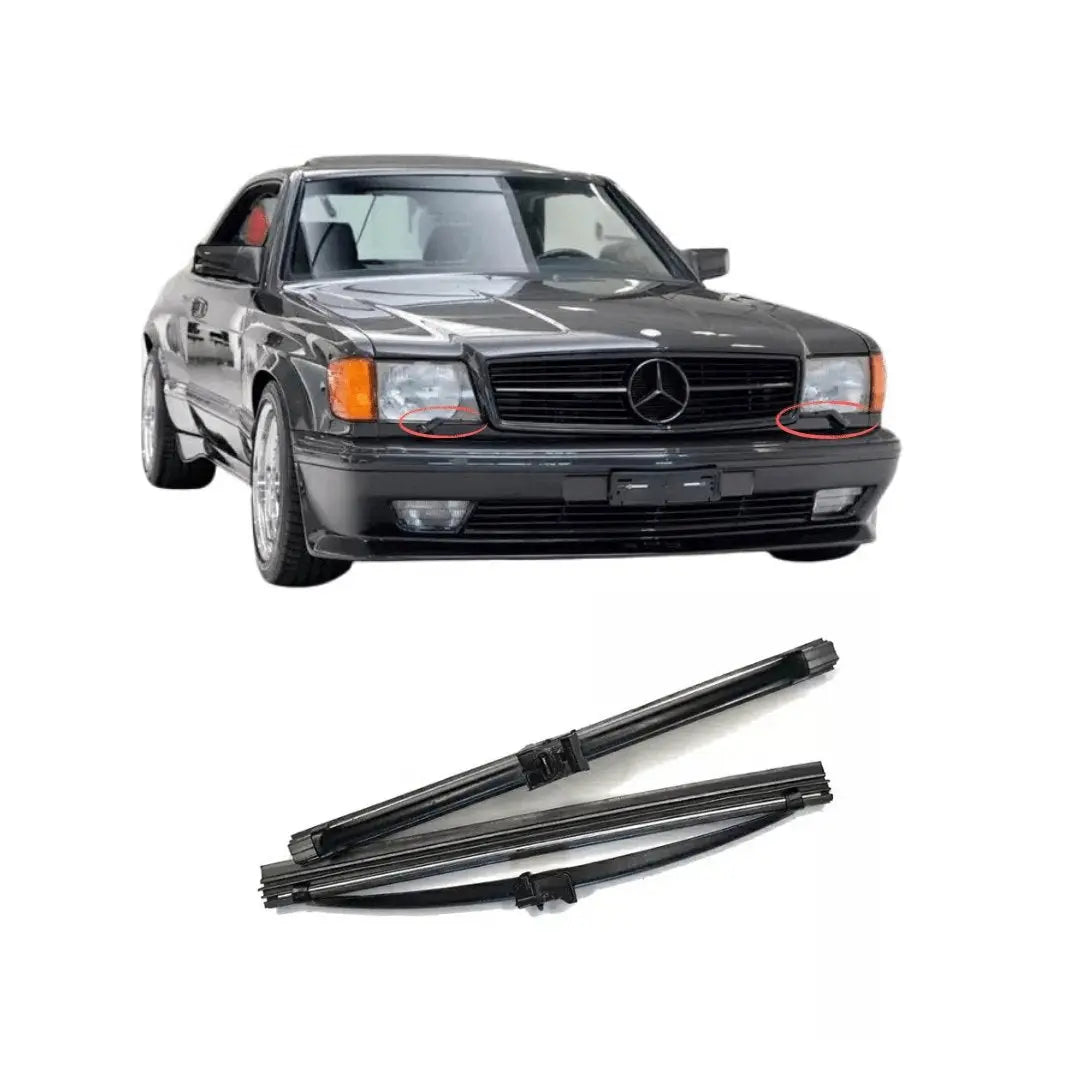 W126 Coupé SEC Wiper Blades Headlights NEW