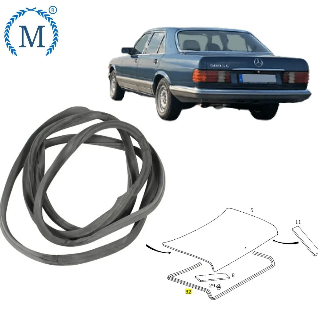 W126 S SE SEL Kofferraum-/ Heckdeckeldichtung Neu