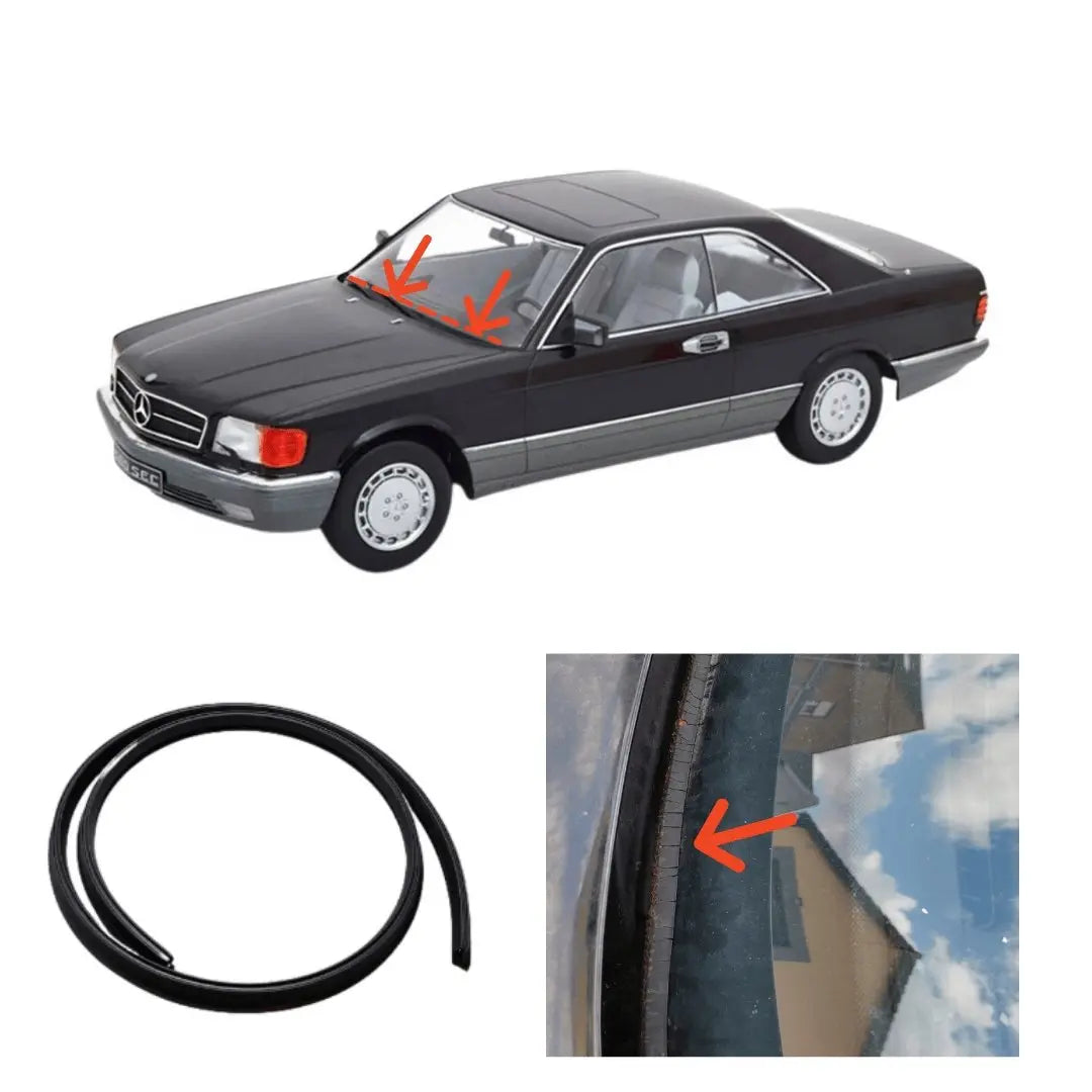 W126 S SE SEL SEC Seal between centre section windscreen New