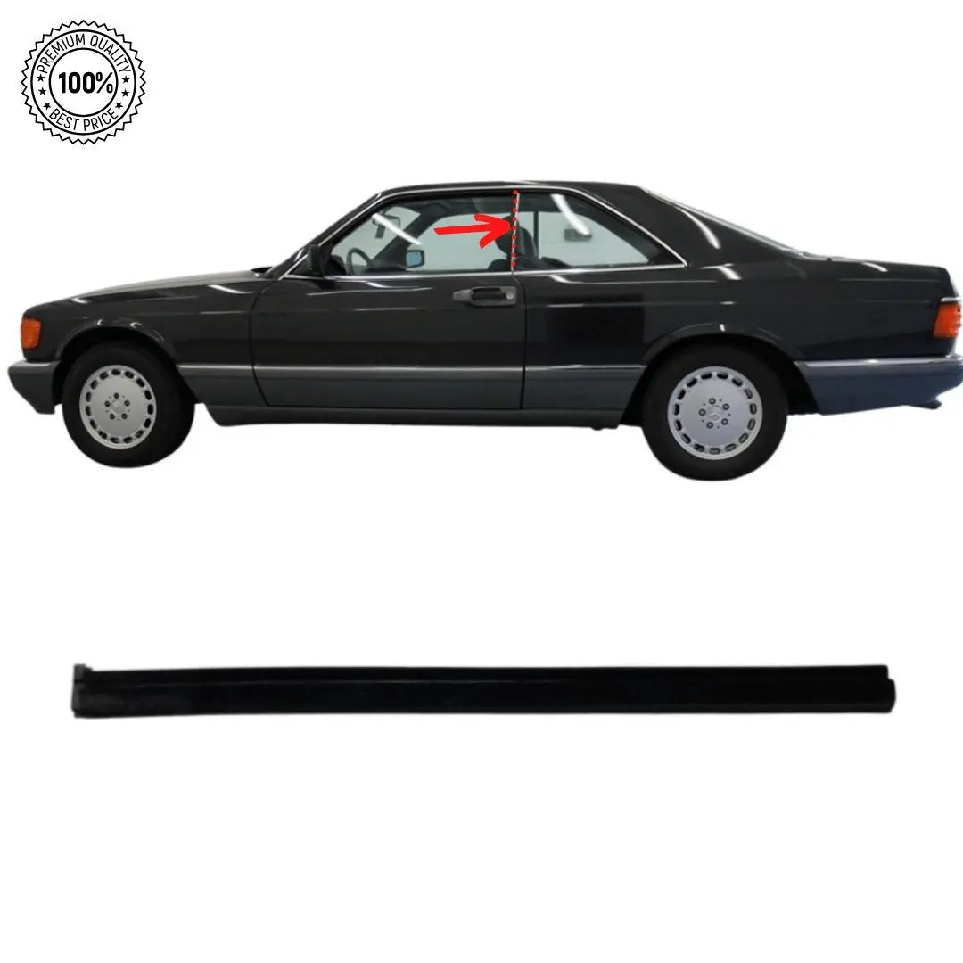 W126 SEC Coupé selagem janela lateral traseira esquerda novo