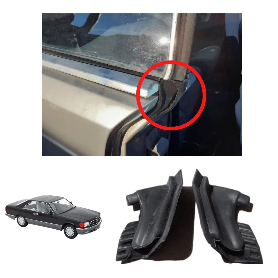 W126 SEC Coupé janela lateral de vedação/ porta esquerda & direita NOVO