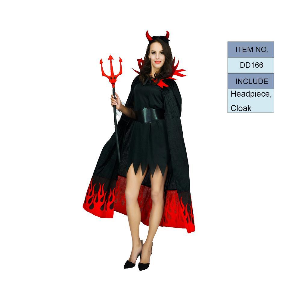 black and red halloween dress