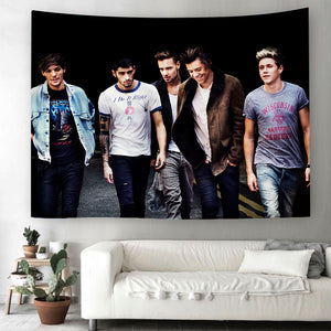 One Direction Wandbehang Tapisserie Wohzimmer Dekoration Fans Xmas Geburtstag Geschenk