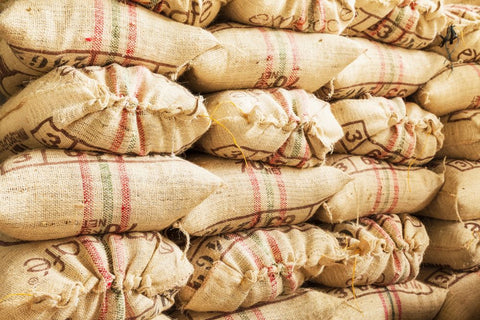 raw coffee sacks 