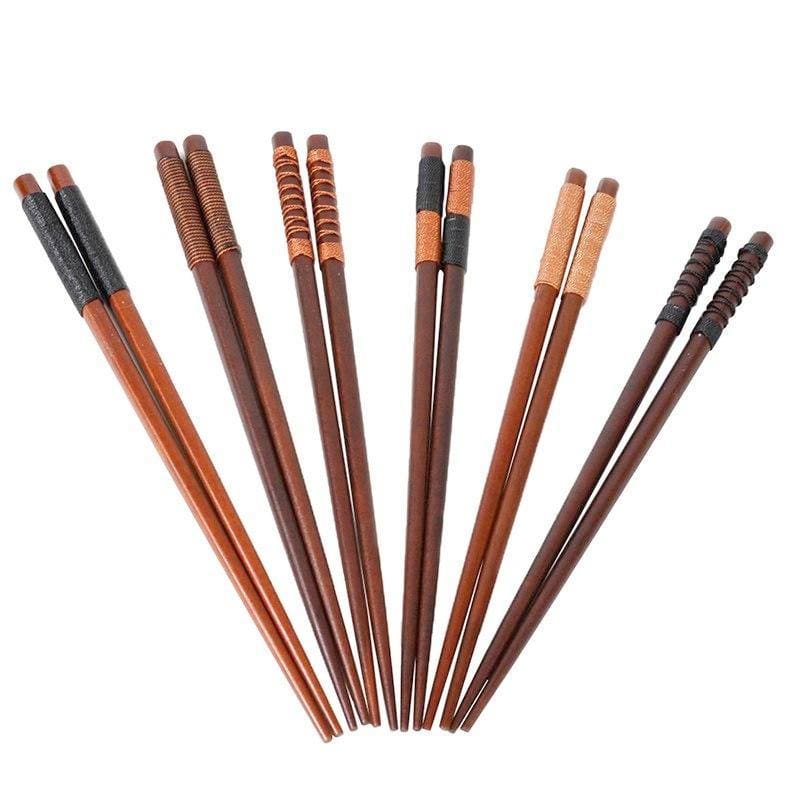 6 Chestnut Wood Chopsticks Mito