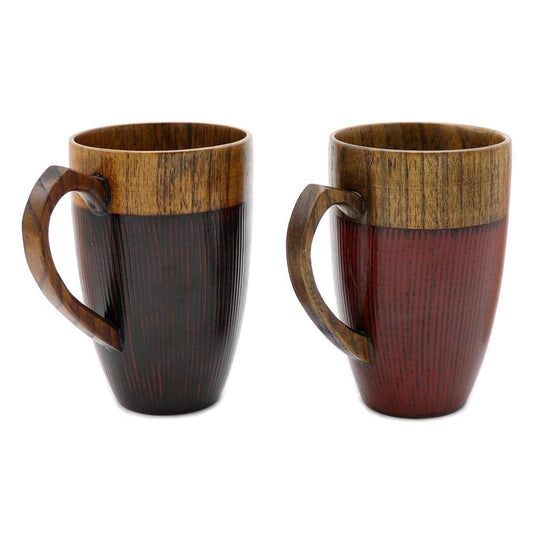 FAVO Two-Tone Porcelain Coffee Mugs Set of 2 - Brown – Zen Table Japan