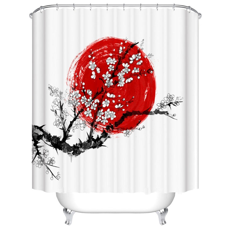 Shower Curtain Sakura in Blossom (6 Images)