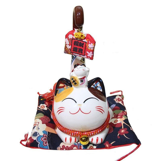 Maneki Neko Hanasaki (3 Colores) - Huchas Japonesas - My Japanese Home