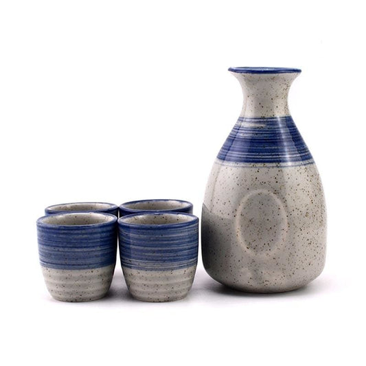 Sake Set Shinagawa - Sake Cups - Ceramic Sake Sets - My Japanese Home