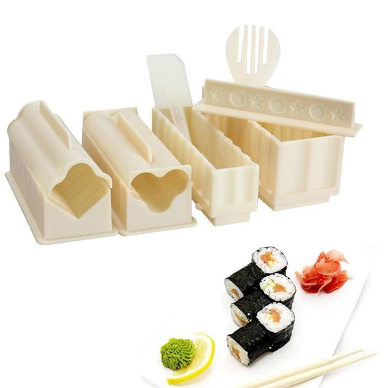 Unique Zone Sushi Mold All in One Sushi Bazooka Maker DIY Rice&Sushi Roller Machine Sushi Maker Sushi Making Kit&Set Kitchen Sushi Tool Easy Sushi Rolling