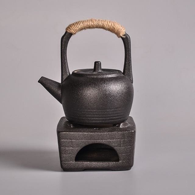 Cast Iron Tea Kettle for Stovetop - Japanese Tea Set with Warmer