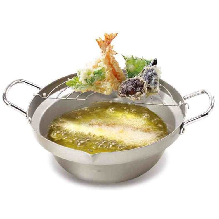 Cook N Home Deep Fryer Pot, Japanese Tempura Small Stainless Steel