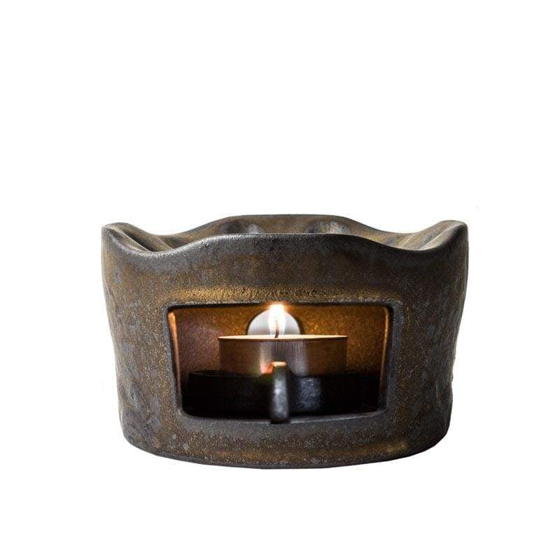 Iron Tea Light Candle Stove Tea Light Stove Fireplace Teapot Warmer Metal  Candle Heater Tealight Candle Room Heater Tea Light