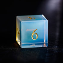 Opalite Gemstone F Word DnD D&D Dice Set Nav Image 4