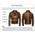 Jemison Leather Handmade Black Embossed Ostrich Leather Jacket