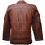 Jemison Leather Handmade Lambskin Genuine Brown Coat Jacket - Jemison Leather