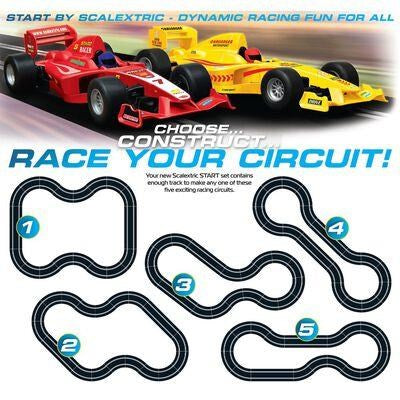 scalextric c1408 formula 1 challenge start set