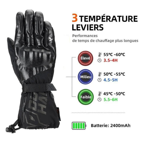 gants moto chauffant electrique