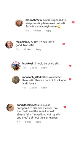 Silk vs satin 