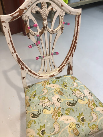 Chair found in the dumpster, ready for new life!