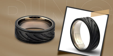 forged carbon wedding rings