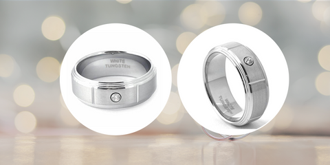 Tungsten wedding band