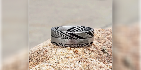 Gunmetal Wedding Bands