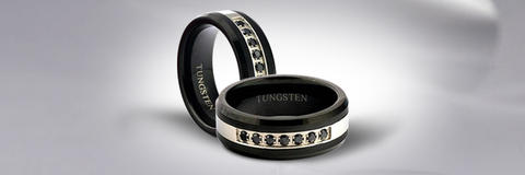 black wedding rings