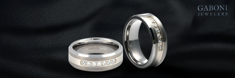 wedding ring and band