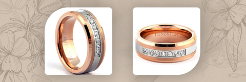 Tungsten carbide men’s wedding rings