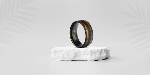 Black Men's Wedding Band