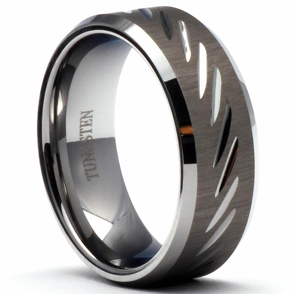 Titanium and Wire Men's Ring Custom Made Choose Your Color