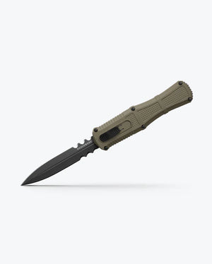 BENCHMADE- Claymore OTF Knife in Ranger Green Grivory - Dagger - Luka Life + Style